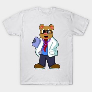 Bear as Doctor with Stethoscope T-Shirt